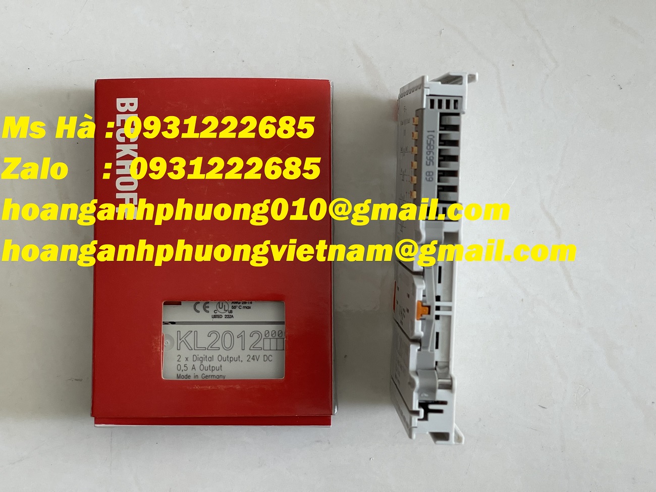 Mô đun đầu ra KL2012 beckhoff 2 kênh 24VDC - hàng mới 100%